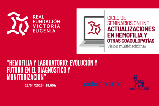 Disponible el Seminario Online: “Hemofilia y Laboratorio: Evolución y Futuro en el diagnóstico y monitorización”